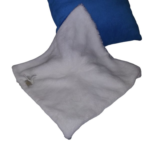 Blankets & Beyond Plush White Bear Lovey NuNu Swirls Blanket Pacifier Holder NEW - Picture 6 of 9